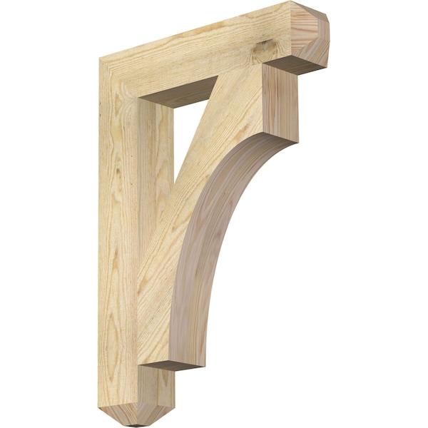 Ekena Millwork Westlake Craftsman Rough Sawn Bracket, Douglas Fir, 4"W x 20"D x 28"H BKT04X20X28WTL04RDF - main
